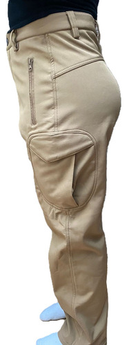 Jogger Cargo Dama Afelpado Pantalon Mujer Termico