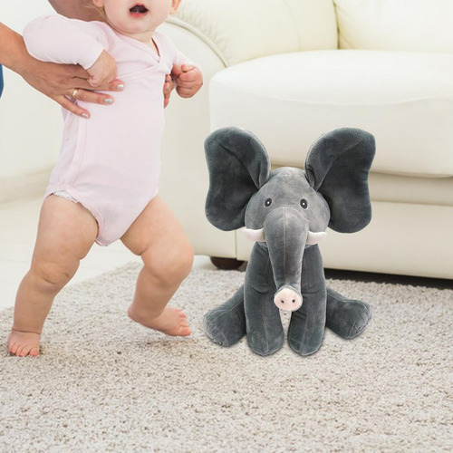 Juguete Musical De Peluche Para Bebé, Cantor Orejas Grises