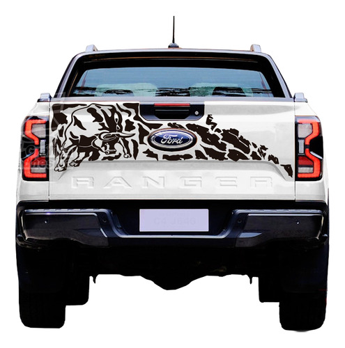 Calco Ford Ranger Bulls Toro 2023 - 2025 Juego Completo Negro Mate