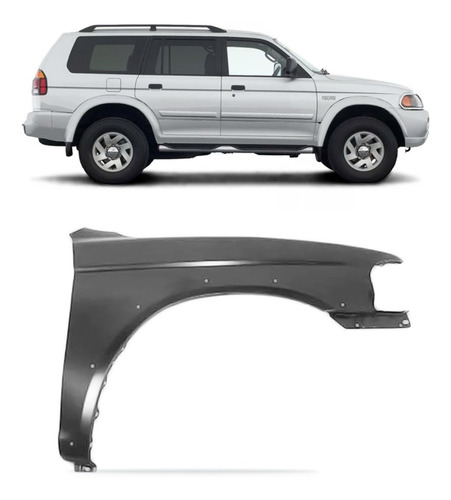 Paralama Pajero Sport 2000 01 02 03 04 05 2006 Mega Desconto