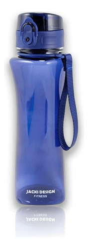 Garrafa Squeeze Fitness Com Alça 550ml - Jacki Design Cor Garrafa Cor Azul