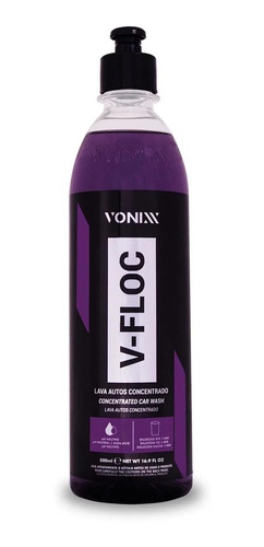 V-floc Shampoo Neutro Lava Auto Super Concentra 500ml Vonixx