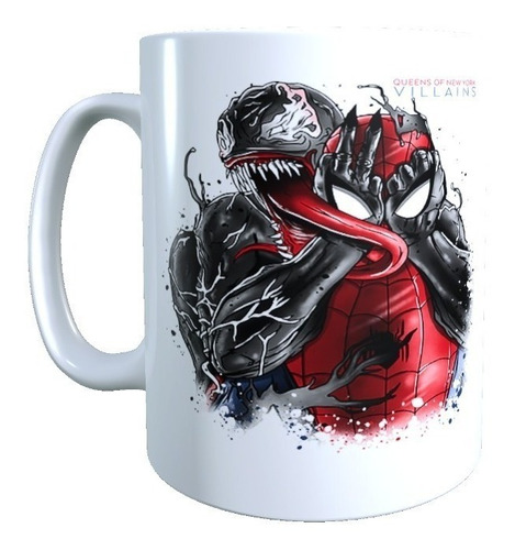 Tazon Diseño Spiderman Venom Pintura Marvel