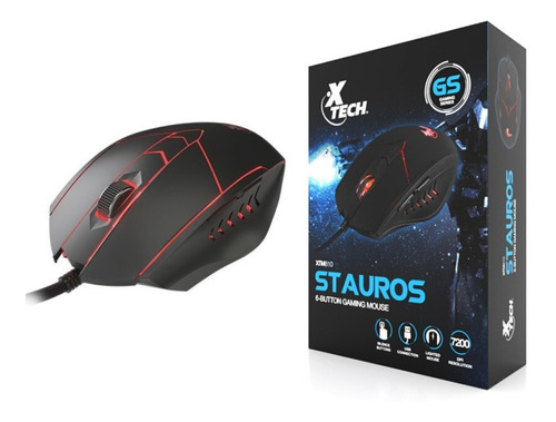 Mouse Gamer De Juego Con Luz Xtech 7200dpi Cableado Xtm-810