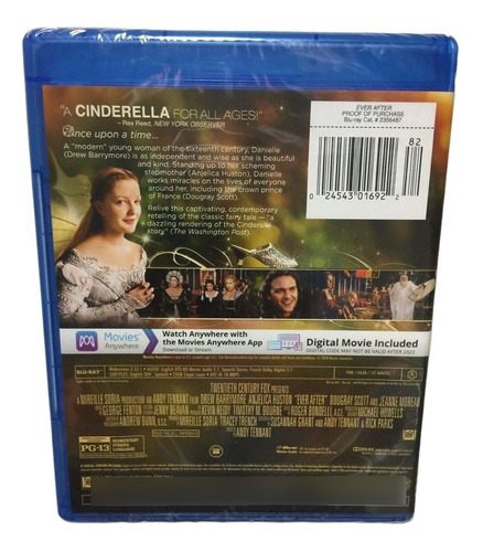 Por Siempre Cenicienta Drew Barrymore Pelicula Blu-ray