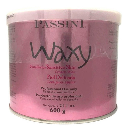 Cera Depilar Waxy Passini Piel Delicada Depilatoria 600gr Lm