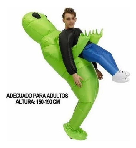 Disfraz Marciano Inflable Para Adulto, Incluye Bomba