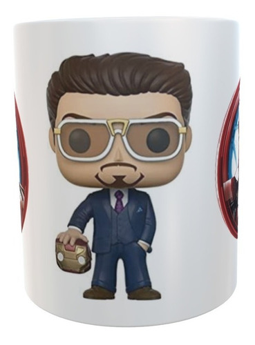 Taza Cerámica Tony Stark Funko Pop Sublimada