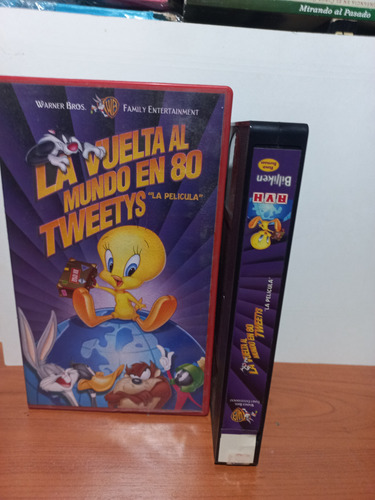 Vhs.la Vuela Al Mundo En 80 Tweetys..y Dumbo Lote De 2 (Usado)