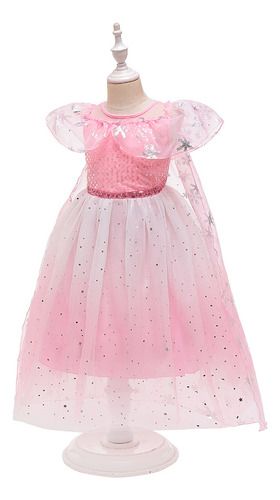 Vestido De Espectáculo Infantil Con Lentejuelas Y Capa Hinch