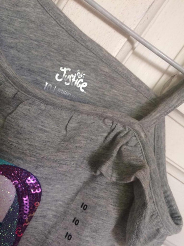 Remera Justice Nueva Nena Niña Brilló Usa