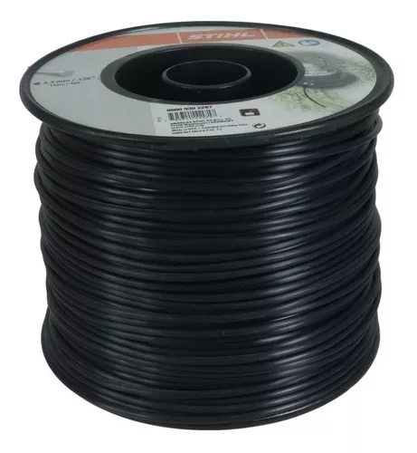 RIEGOLUX Hilo Desbrozadora, Nylon Helicoidal, Negro, 3.3 mm x 100 m, Hilo  Desbrozadora para Disco Desbrozadora, Hilo de Nylon de Desbrozadora para