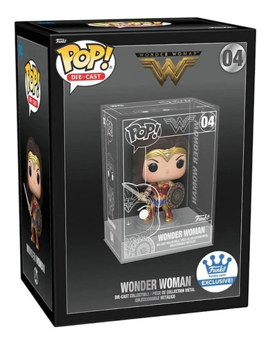 Funko Pop Die-cast Wonder Woman  (04) Dc Comics  Metalico