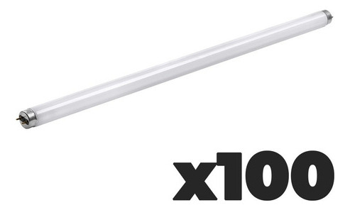 Pack 100 Tubo Fluorecente Estevez 14w Luz Neutra Base G5