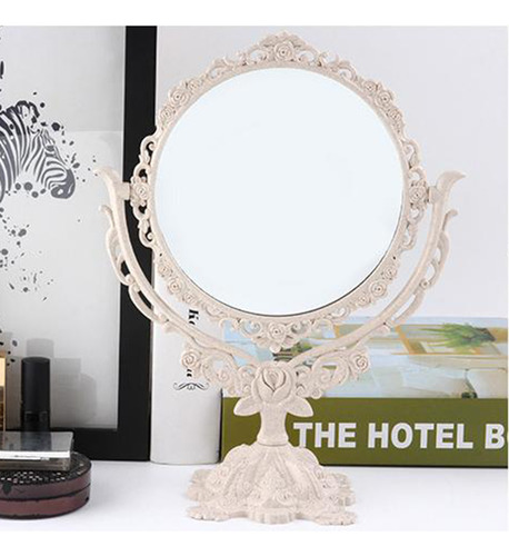 Espejo Decorativo Vintage Nórdico De Plástico Pequeño Y Redo