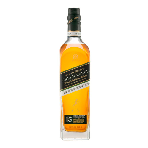 Imagen 1 de 5 de Johnnie Walker Green Label Blended Scotch 15 escocés 700 mL
