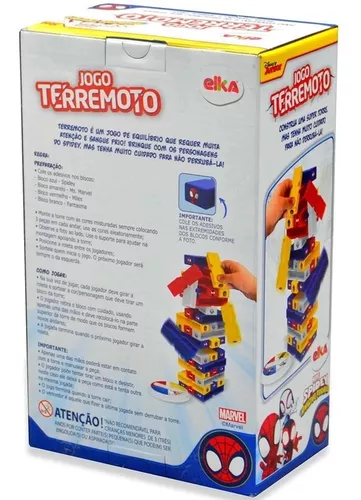 Jogo Terremoto - Spidey - Mary Toys Brinquedos