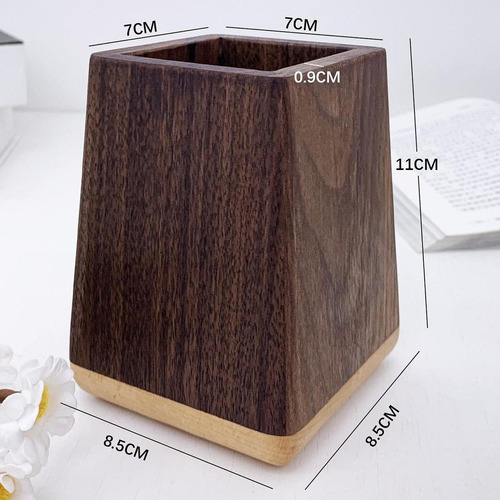 Soporte Para Lápiz De Escritorio De Madera Para El Soporte