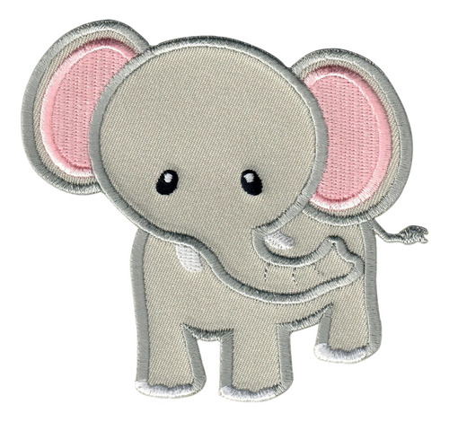 Parche De Elefante, Planchar/coser - Apliques Niños Ni...