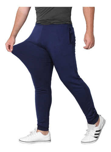 Calça Moletom Masculina Jogger Lycra Moletinho Elastano