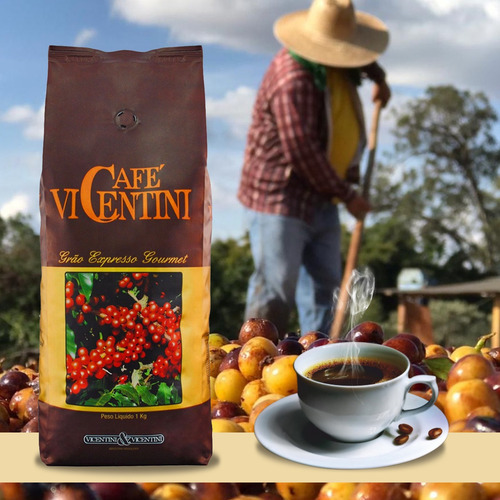 Café Vicentini Expresso Gourmet Torrado Em Grãos - 1kg