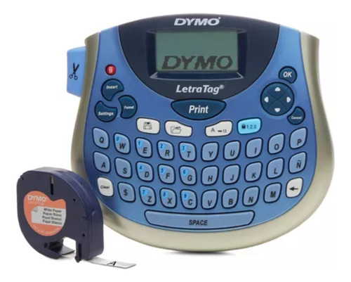 Rotulador Etiquetadora Letratag Lt100t Dymo Com 1 Fita