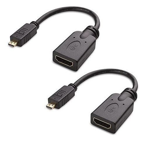 Cable Matters 2 Pack Micro Hdmi To Hdmi Adapter Hdmi To Micr