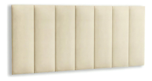 Cabeceira Adesiva Estofada Para Quarto Cama Box Kit 16 Placa Cor Courino Bege
