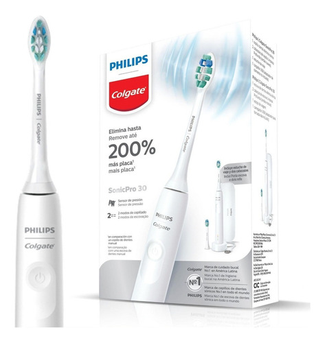  Philips Colgate Sonicpro 30 branco 127V/220V escova de dente