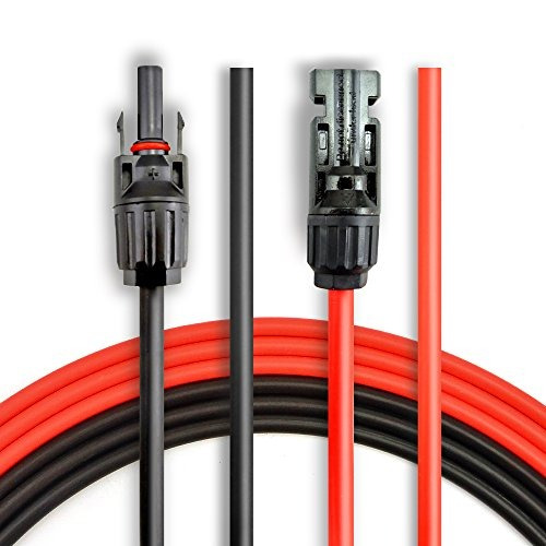 Bougerv 20 Pies 10awg Cable De Extensión Solar Con Mc4 Cone