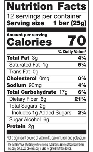 Fiber One Barras De Cereal 70 Calorie Cinnamon 12ct