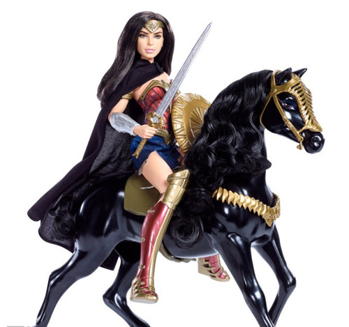 Muñeca Wonder Woman Y Su Caballo Original En Caja