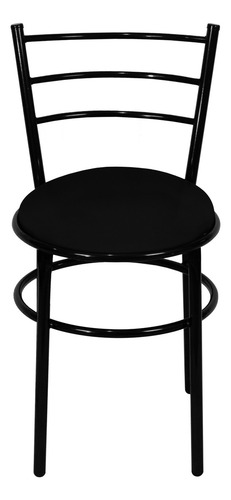 Comedor Mesa Restaurante Bar Cafetería Baratococina 6 Sillas Color Negro