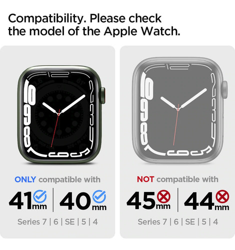 Imagem 2 de 9 de Case Original Spigen Apple Watch S7 41mm Rugged Armor Pro