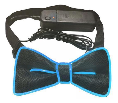 // 2 Pajarita Iluminada Led Neón Pajarita Regalos Boda Azul