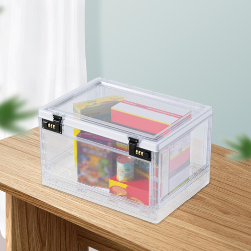 Nuevo Caixa Transparente Com Recipientes Com Fechadura
