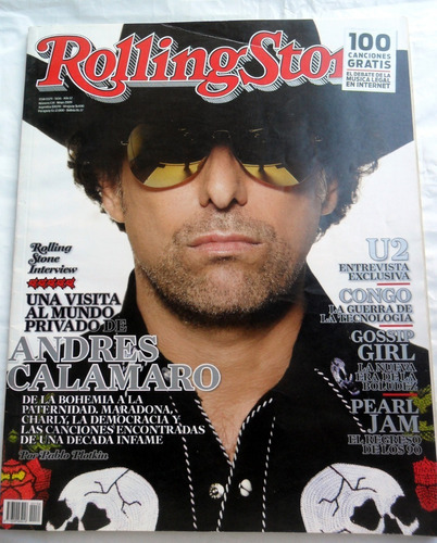 Rolling Stone 134 * Calamaro * U2 * Pearl Jam * Gossip Girl