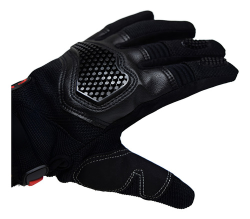 Guantes Con Antiderrapante Para Moto Color Negro Talla Xl