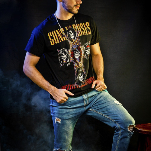 Imagen 4 de 6 de Camiseta Guns And Roses Appetite For Rock Activity