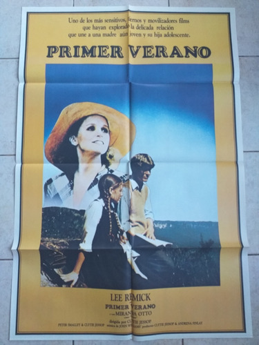 Antiguo Afiche Cine - Primer Verano *