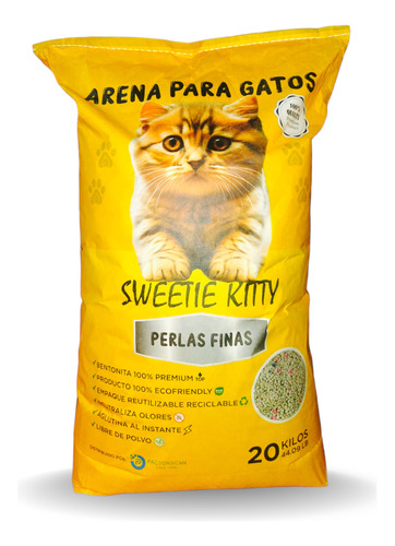 Arena Para Gatos Perlas Bolsa X 20kg - 100% Absorbente