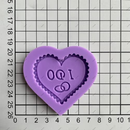 Anyana Wedding Love Baking Molds Heart With I Do Silicone Fo