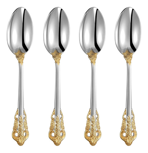 Keawell Gorgeous Dinner Spoon, Juego De 4, Cucharas Soperas 