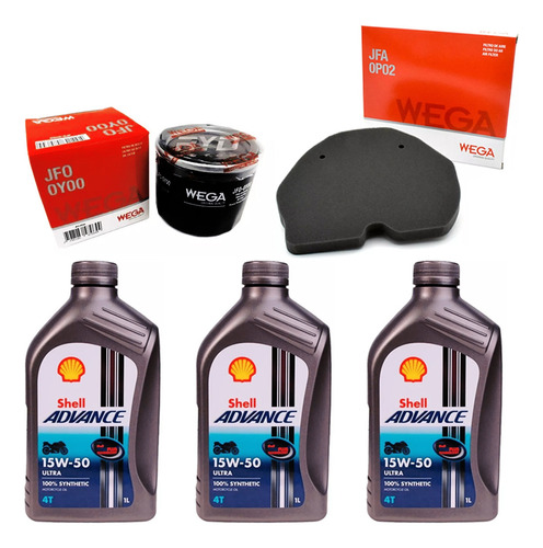 Kit Service Benelli Tnt 300 Aire Y Aceite Wega Shell Ryd 