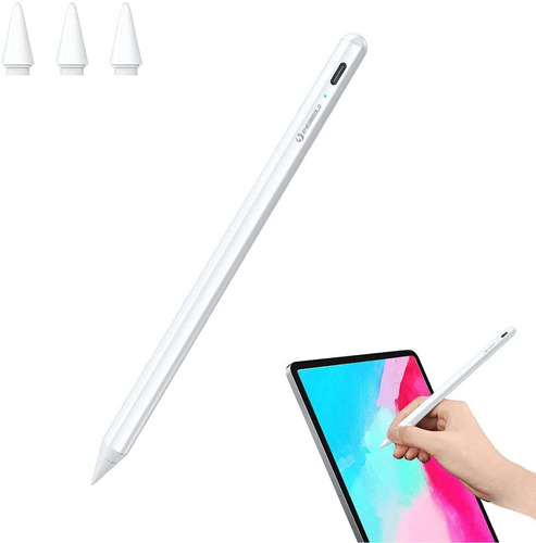 Lapiz Optico Blanco 1.2 Mm Para iPad + 3 Puntas De Repuesto