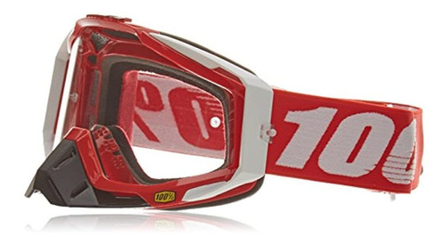Gafas De Esquí De Carreras Marca 100% Color Rojo