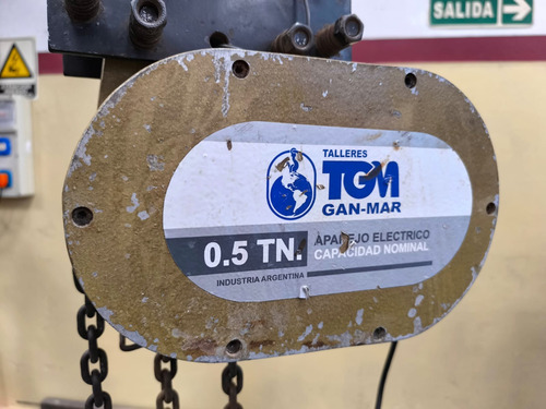 Aparejo Eléctrico A Cadena 500 Kg Dorado Oscuro 2 (Usado)