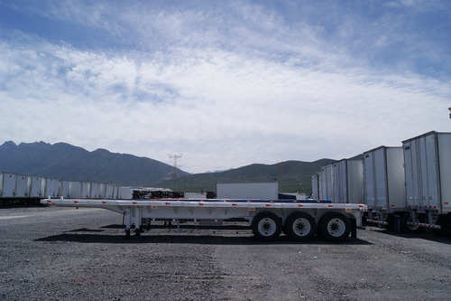 Plataforma Plana Remolque 53 Pies Con 3 Ejes Atro Reforzada