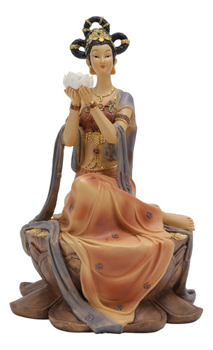 Estatua De Belleza Antigua De Resina De Estilo Chino Clásico
