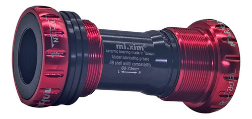 Suporte Inferior De Bicicleta Com Rosca 68-73mm, Vermelho